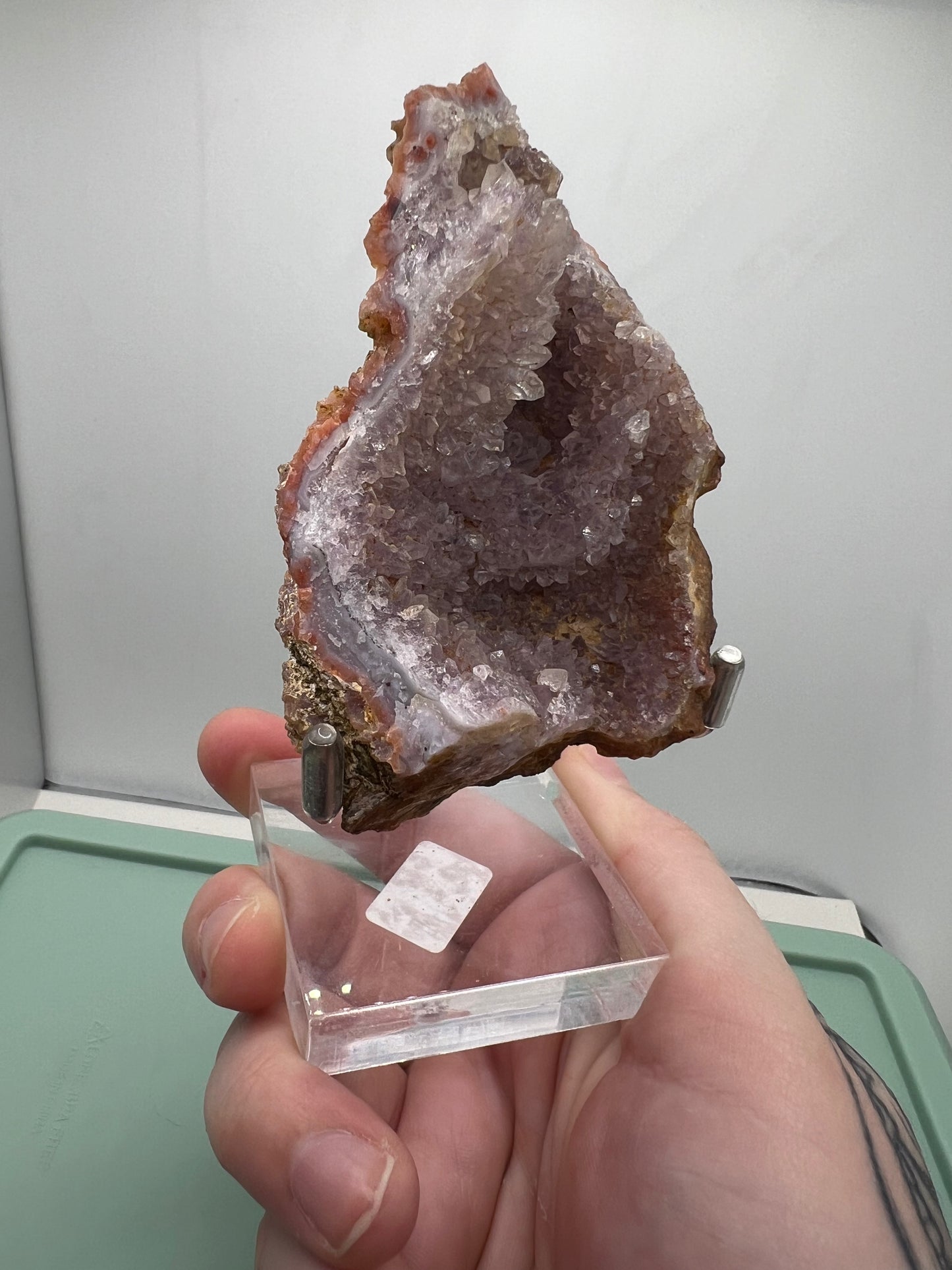 Lavender Amethyst w Agate