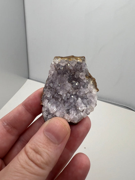 Lavender Amethyst w Hematite Flecks